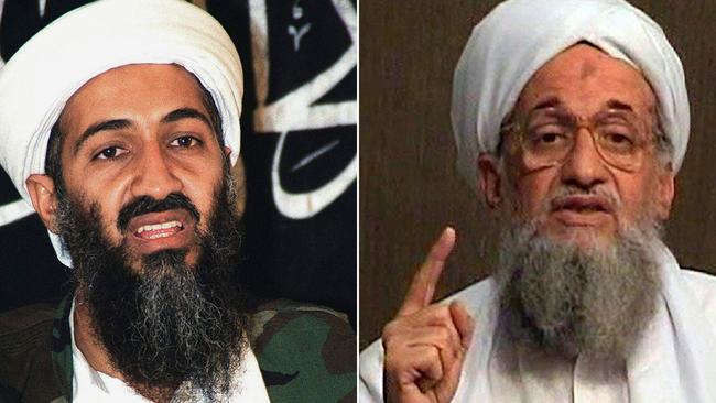 File photos of Osama bin Laden and his successor, Ayman al-Zawahiri. Pictures: AFP