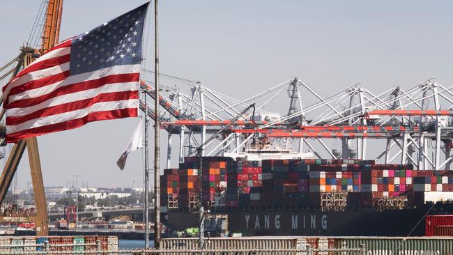 Customs officers at the Port of Los Angeles, shown in March, detained shipments of clothing from retailer Uniqlo in January. Picture: AFP