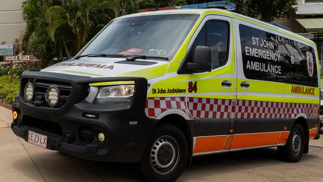 St John's Ambulance NT attended Darwin Local Court on Friday February 7 after a 19-year-old man became unwell while in the court cells. Picture: Pema Tamang Pakhrin