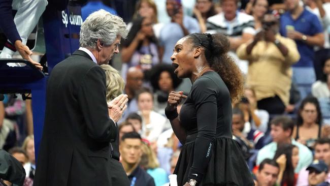 Serena Williams has been fined over her US open outburst.