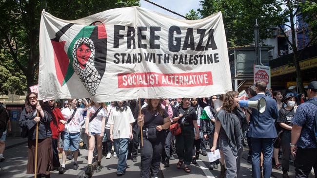 A pro-Palestine rally in Melbourne. Picture: NCA Newswire/Nicki Connolly