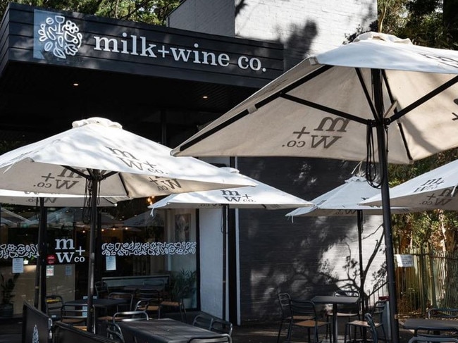 Milk and Wine Co. in March 2020, on the first day of Melbourne lockdowns. Picture: Instagram@milkandwineco