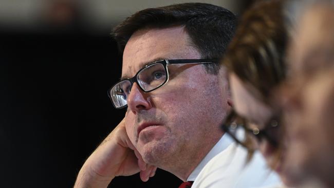 National Party leader David Littleproud at the jobs summit in Canberra on Thursday. Picture: Getty Images