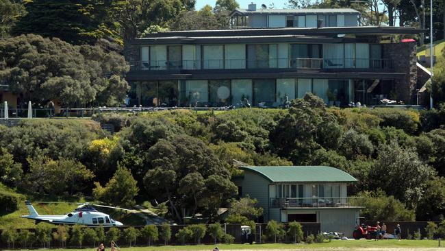 Lindsay Fox's Portsea house, complete with helicopter.