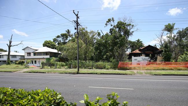 Another old home on the land has been a target of vandals and squatters. Picture: Brendan Radke