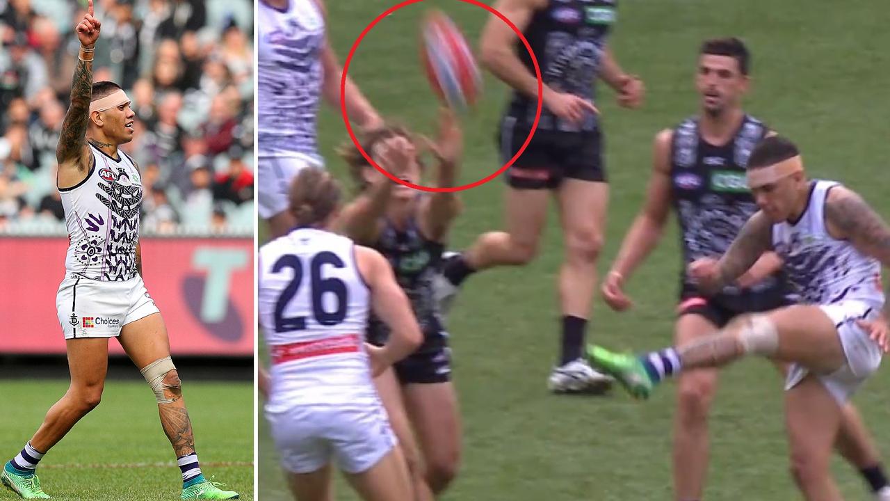 Michael Walters kicked the winning goal — but it was this third quarter goal, which appeared to be touched, that has caused the controversy.