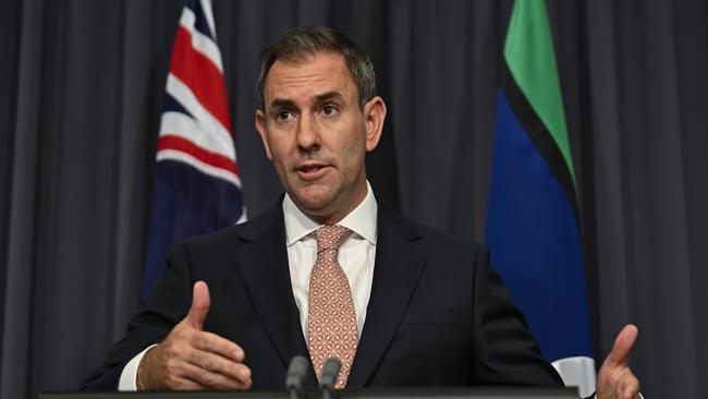 Treasurer Jim Chalmers has been labelled ‘smug’ by the Coalition. Picture: NewsWire / Martin Ollman