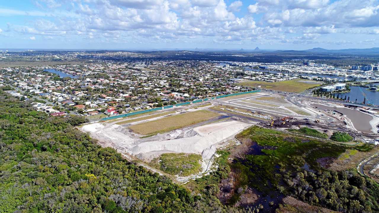 DRONE: Bokarina Beach development along Nicklin Way, Sunshine Coast. Picture: Patrick Woods
