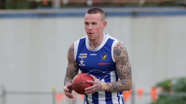 Ben Crocker was immense for Langwarrin. Pictures: PAUL STAN CHURCHER IMAGES