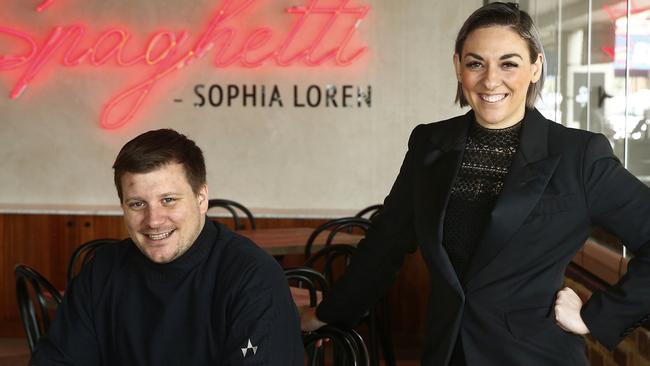 Director Molly Haranis and Culinary Director Gabor Denes at the new Fratelli Fresh restaurant opening in Manly on July 1. Picture: John Appleyard