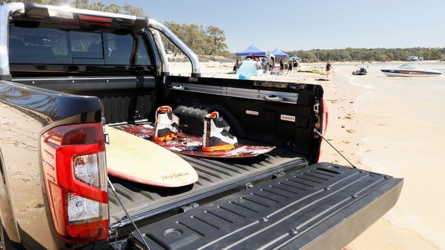 With a lined tub standard, the Nissan Navara ST-X also comes with adjustable side rails.