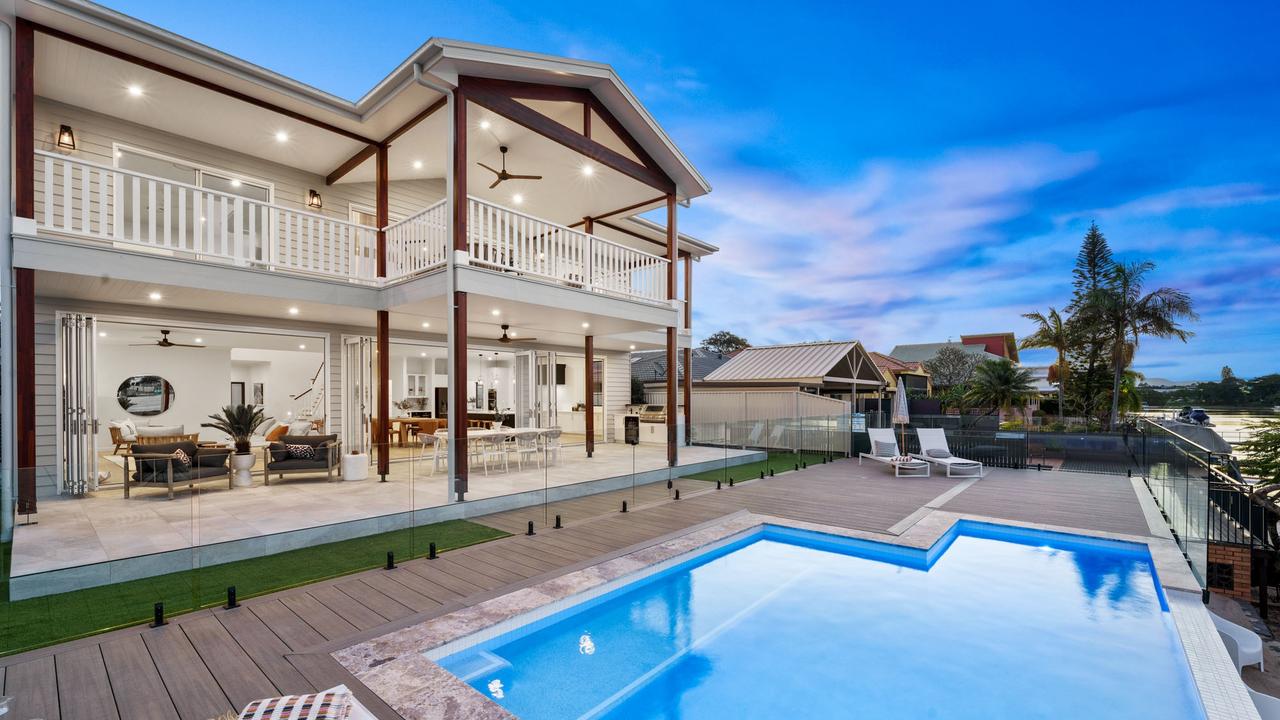 The couple’s first build sold for more than $4 million in Mermaid Waters, making a suburb record.