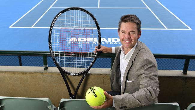 Todd Woodbridge is part of Seven’s 30-strong tennis commentary team. Picture: Naomi Jellicoe