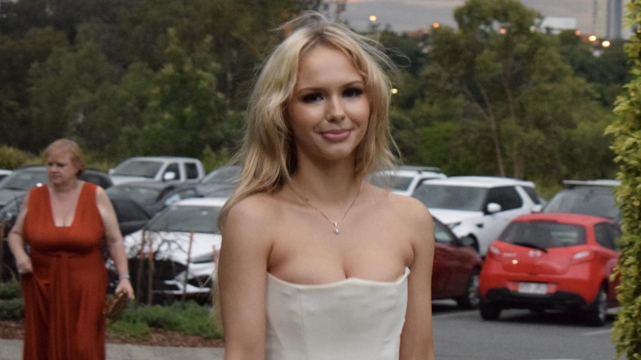 Brisbane Bayside State College formal arrival at Victoria Park marquee in Herston, Brisbane on November 14, 2024. Picture: Grace Koo