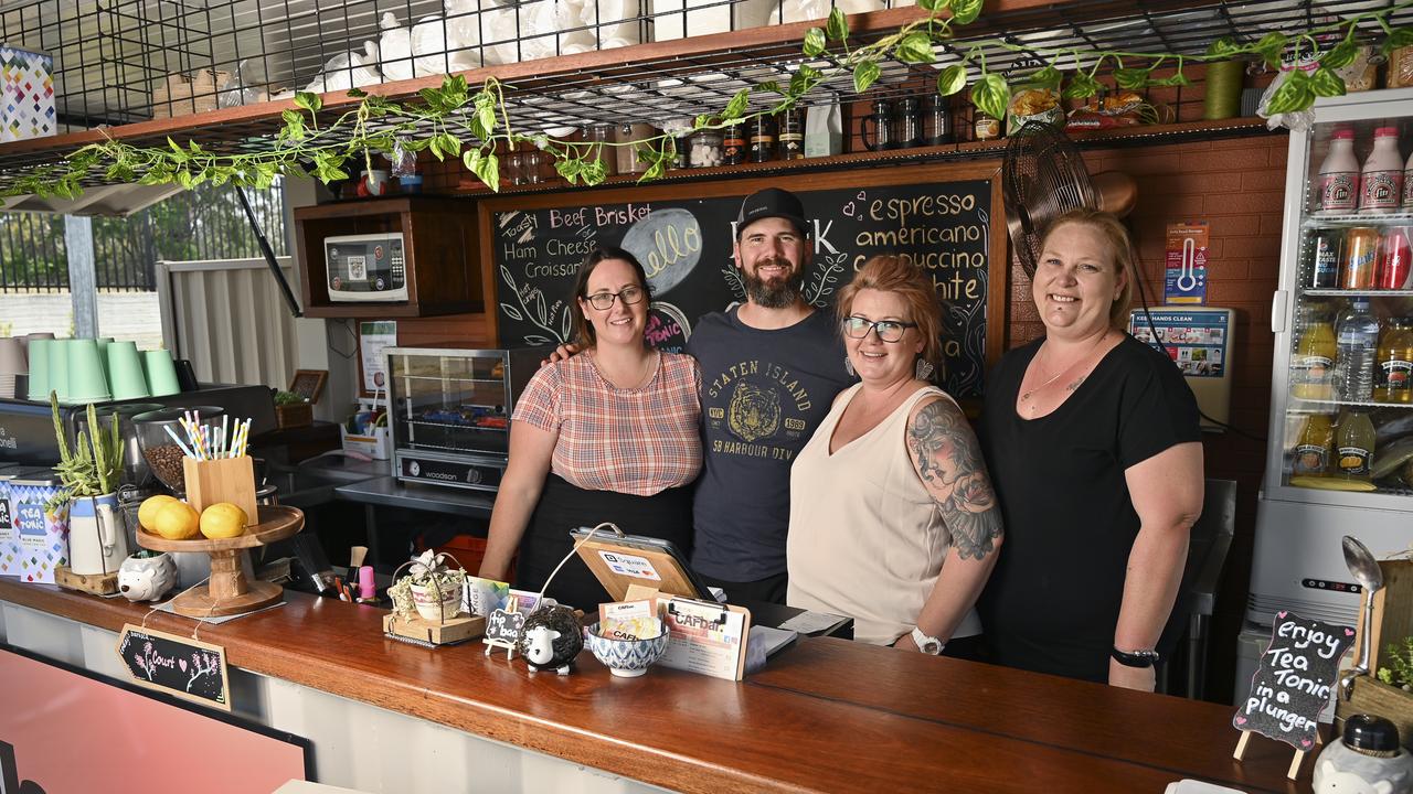 Courtney Field, Ben and Liz Thorley and Amanda Taylor of CAFbar.