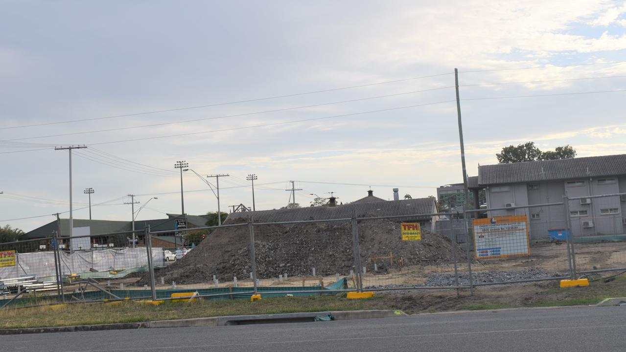 Houses have been removed to make way for a new service station on Albert and Kent Streets.