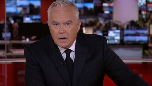 Huw Edwards announcing the death of the Queen. Picture: BBC