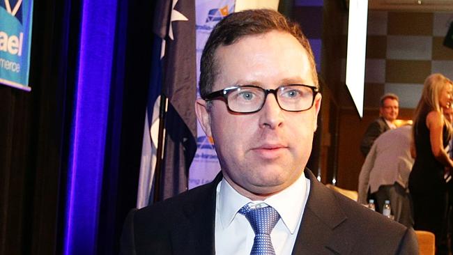 Head... CEO of Qantas Alan Joyce at a business lunch in Sydney.