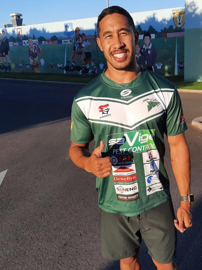 Ipswich Jets halfback Julian Christian is in a happy place at the club. Picture: David Lems