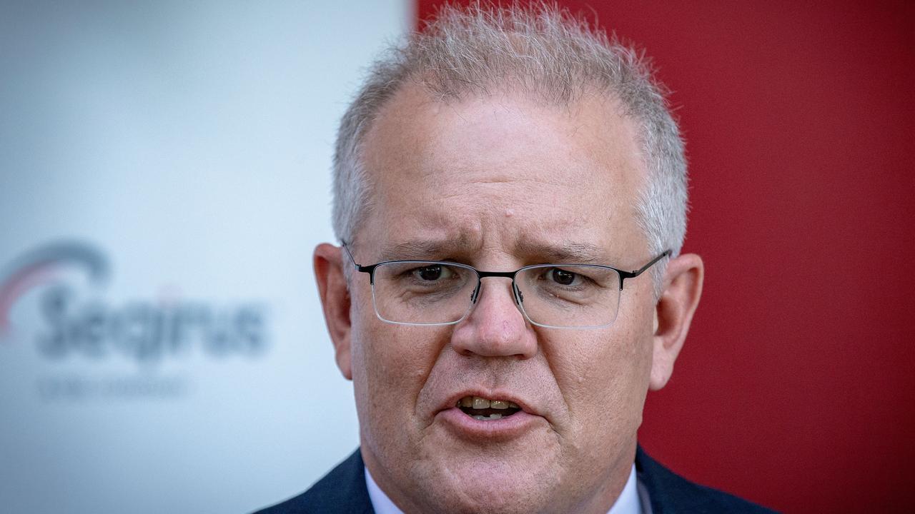 Prime Minister Scott Morrison will discuss a range of issues including hydrogen exports and potentially international travel with Japan’s new Prime Minister Yoshihide Suga. Picture: Darrian Traynor/Getty Images