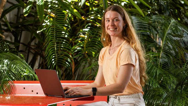 Griffith University student Lucinda Wojtaszak for a story about what you can do if you don't get the ATAR results you wanted.Picture: Nigel Hallett