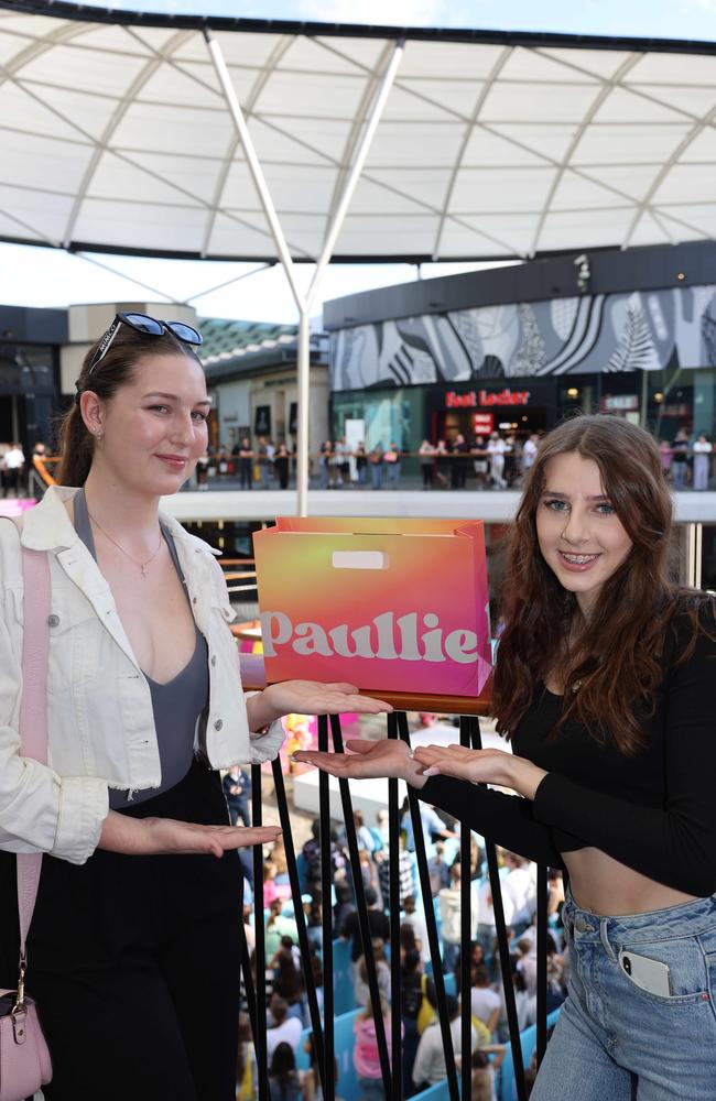 Abbie Jackson and Summer Young at Pacific Fair Beauty Weekend with Anna Paul. Picture, Portia Large.