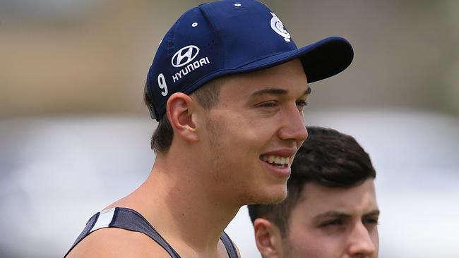 Midfield bull ... Patrick Cripps has impressed all in the early stages of his AFL career. Picture: Wayne Ludbey
