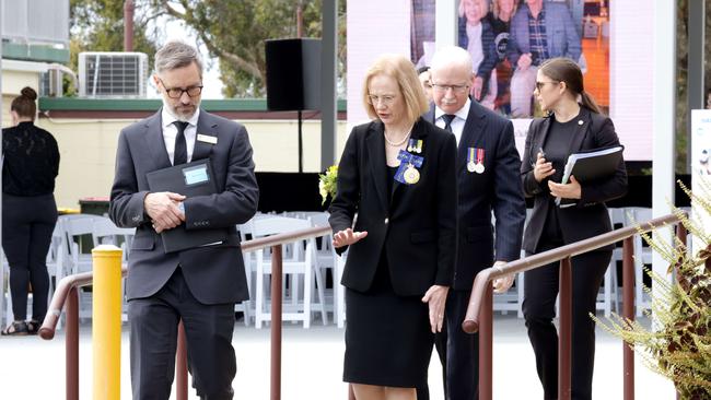 Queensland Governor, Her Excellency the Honourable Dr Jeannette Young AC PSM, At the State Funeral Service for Mike Ahern AO, at Our Lady of the Rosary Catholic Church, Caloundra, on Friday 25th August 2023 - Photo Steve Pohlner