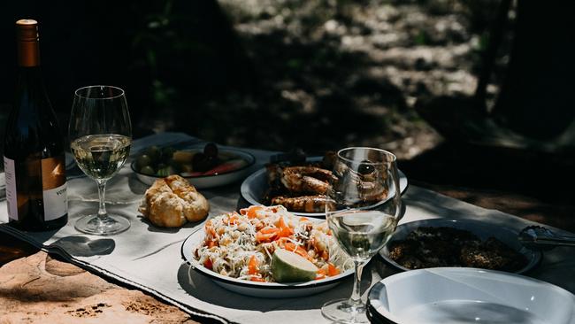 Picnic fare at the station.