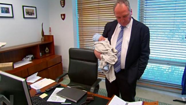 Mr Joyce takes Sebastian to his office. Credit: Channel 7