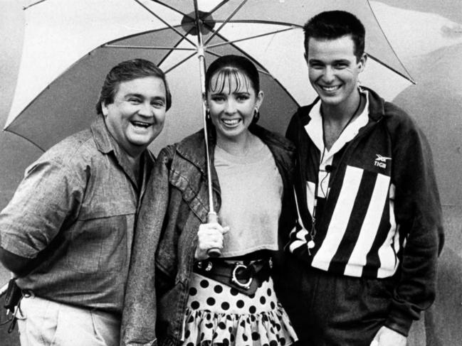 Billy J Smith, Fiona MacDonald and Cameron Daddo on It's a Knockout. 