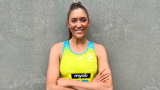 It’s been a quick rise for Garrett. Photo: Netball Australia