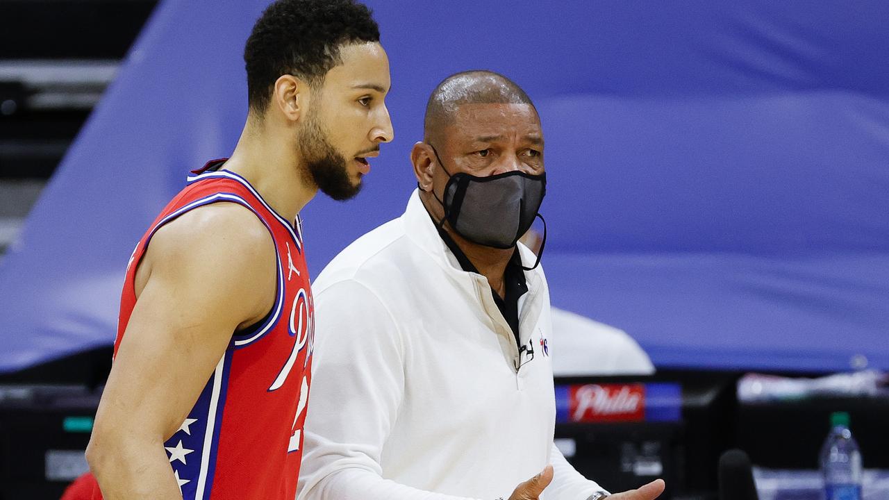 Doc Rivers wanted to rid of Ben Simmons-related distractions. (Photo by Tim Nwachukwu/Getty Images)