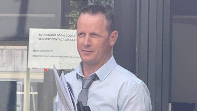 Mark Peterson, 43, was sentenced in Sutherland Local Court on Thursday after he pleaded guilty to driving in a dangerous manner and not keeping left of dividing lines. Picture: Ashleigh Tullis