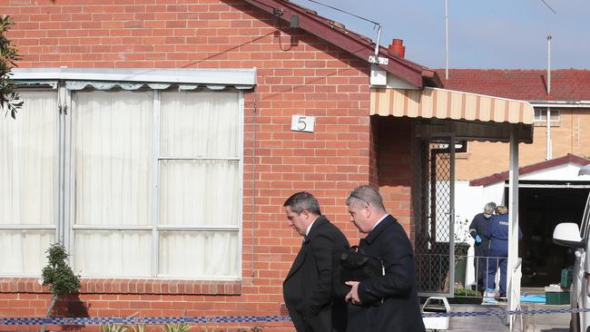 Police at an address in Coolaroo investigating a suspected homicide where a woman’s body was found in a rubbish tip at Epping. Saturday, July 6. 2024. Picture: David Crosling