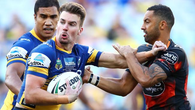 Clint Gutherson is one of several Eels players coming off contract. Picture: Getty Images