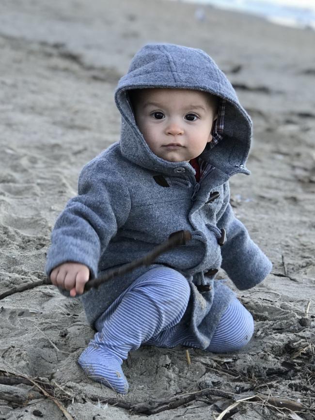 01/07/2019 - 7am Kingston beach mornings with mum and dad Picture: Simon Thielke