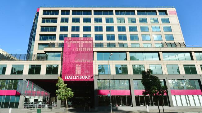 Haileybury College — which came second on the list — has a vertical school in Melbourne’s CBD.