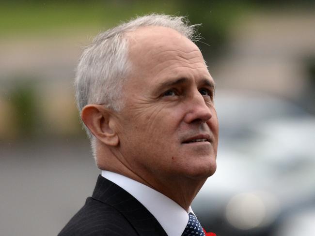 Prime Minister Malcolm Turnbull leaves after a Returned Soldiers League (RSL) wreath laying ceremony at the Shire of Rememberance in Melbourne, Sunday, June 5, 2016. (AAP Image/Mick Tsikas) NO ARCHIVING