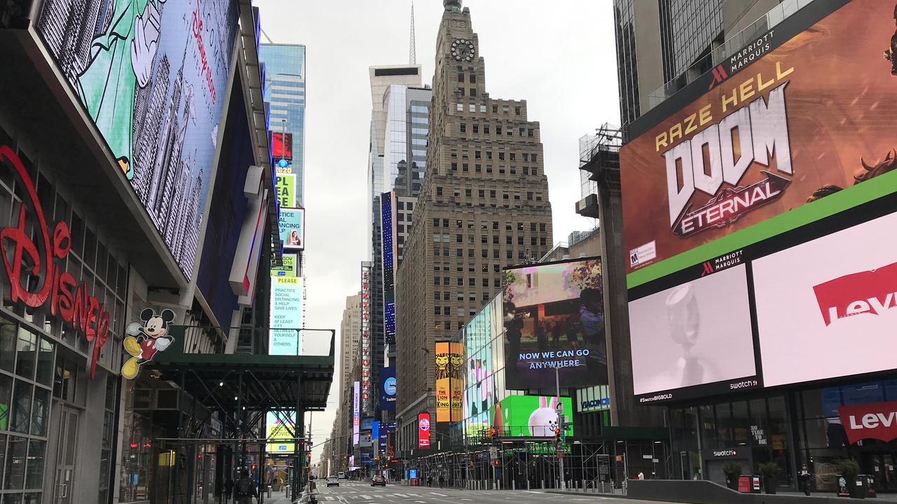 A deserted New York street. Picture: Joshua Humphreys