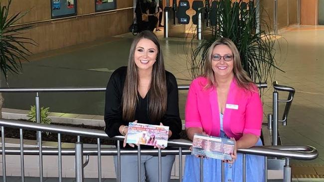 Gaven MP Meaghan Scanlon and Moncrieff Labor candidate Tracey Bell spruiking the benefits of Cross River Rail outside Nerang railway station this week.