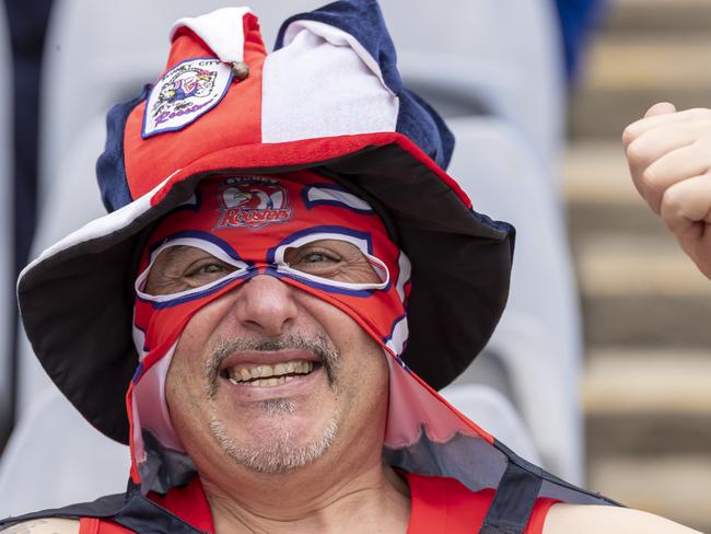 Diehard Phantom Roosters fan. Picture: AAP/Craig Golding