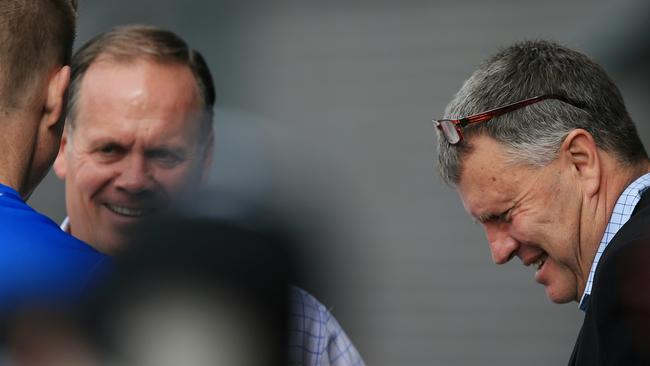 Graeme Allan (right) has since joined Collingwood. Picture: Wayne Ludbey