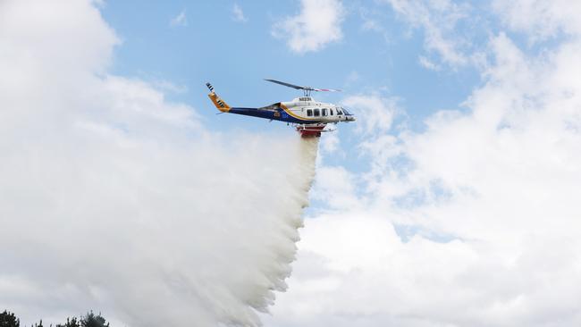 Launch of the Tasmania Fire Service and Tasmania Parks and Wildlife Service aerial firefighting fleet for Summer. Picture: Nikki Davis-Jones