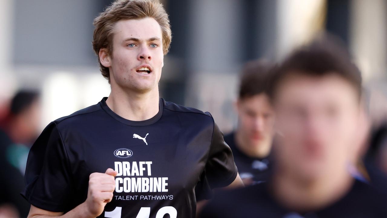 Ethan Read (Gold Coast Suns Academy) turned heads at the combine. Picture: Dylan Burns/Getty