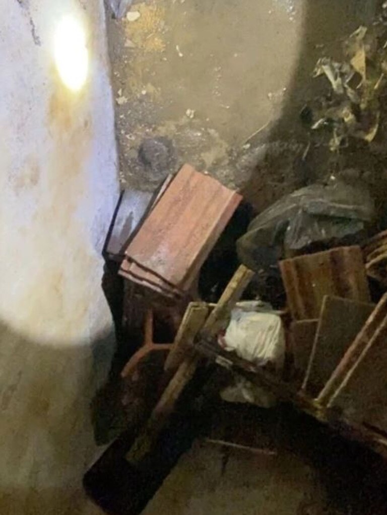 Carolyn and Steven Sparks were shocked to find they had a basement – and were even more shocked to discover what was down there. Picture: Caters