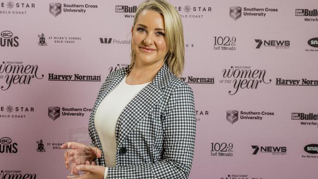 Celebratory lunch for the 2020 Harvey Norman Gold Coast Women of the Year with winners in the Ocean View Room at The Island Gold Coast, Surfers Paradise. Entrepreneurs Amreeta Abbott. Picture: Jerad Williams