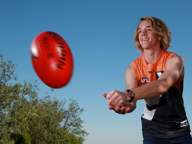 Pat McKenna was drafted by GWS after a breakout season at Gisborne. Picture: Colleen Petch.