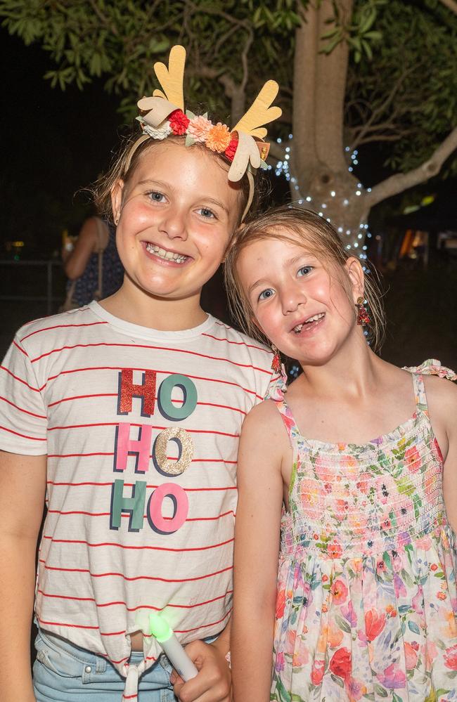 Lexi Darby and Izzie Williamson at Carols in the Gardens, Mackay Regional Botanic Gardens, Saturday 2 December 2023 Picture:Michaela Harlow