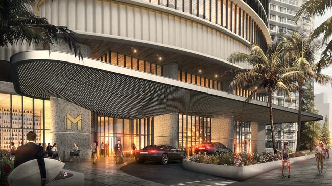 An artist's impression of Meriton's Ocean Tower at Surfers Paradise. Photo: Supplied